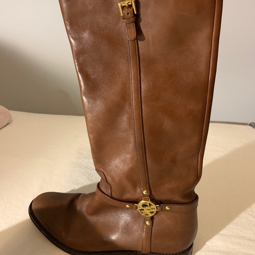 Coach leather riding boots